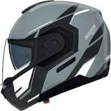 Casque Modulable Travelling Pour Moto Nolan N90-3 06 Gris / Noir / Blanc Sincrono 352 Taille M