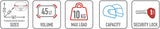 Monokey Arena Black Top Case - 45 Lt For Original Rack Arena Technopolymer - Givi Compatible With Bmw C 400 Gt (2019-2024)