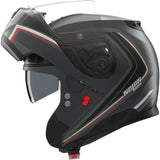 Casque Modulable Travelling Pour Moto Nolan N100-6 Gris Lave / Italie Radiante 359 Taille Xxxl