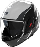 Casque Modulable Travelling Pour Moto Nolan N120-1 Blanc / Noir / Anthracite Fluente 359 Taille L