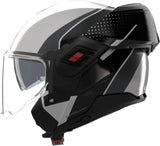Casque Modulable Travelling Pour Moto Nolan N120-1 Blanc / Noir / Anthracite Fluente 359 Taille M