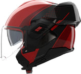 Casque Modulable Travelling Pour Moto Nolan N120-1 Rouge / Noir / Rouge Viscéral Fluente 360 Taille Xxxl