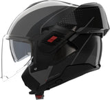 Casque Modulable Travelling Pour Moto Nolan N120-1 Gris Lave / Noir / Anthracite Fluente 361 Taille Xs