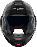Casque Modulable Travelling Pour Moto Nolan N120-1 Gris Lave / Noir / Vert Impulsion Ciclone 362 Taille L