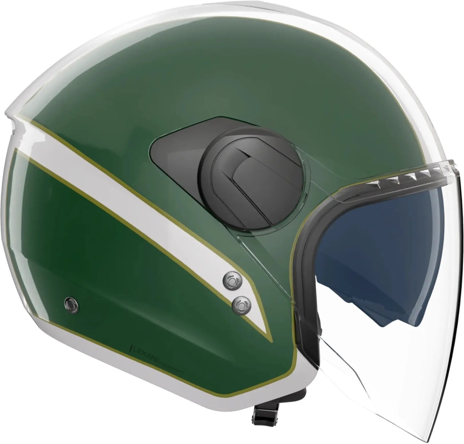 Casque Urban Commuting Pour Moto Nolan N20-2 Visor Blanc / Vert / Rouge Tricolore 346 Taille Xxs