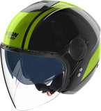 Casque Urban Commuting Pour Moto Nolan N20-2 Visor Noir / Vert Impulsion Dolce Vita 352 Taille Xl