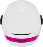 Casque Urban Commuting Pour Moto Nolan N20-2 Visor Blanc / Fuchsia Zefiro 342 Taille M