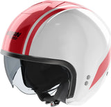 Casque Urban Commuting Pour Moto Nolan N20-2 Blanc / Rouge Dolce Vita 347 Taille Xxl