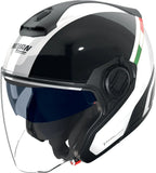 Casque Urban Commuting Pour Moto Nolan N40-5 06 Blanc / Noir / Italie Integro 342 Taille L