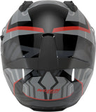 Casque Intégral Speeding Pour Moto Nolan N60-6 Noir / Gris / Rouge Eclettico 351 Taille Xxs