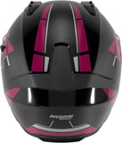 Casque Intégral Speeding Pour Moto Nolan N60-6 Noir / Fuchsia Sincrono 354 Taille Xxxl