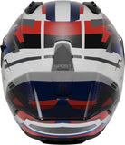 Casque Intégral Speeding Pour Moto Nolan N60-6 Sport Blanc / Bleu / Rouge Corsa 355 Taille M