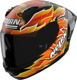 Casque Intégral Speeding Pour Moto Nolan N60-6 Sport Noir / Rouge / Orange / Jaune Replica Iannone 360 Taille Xxl