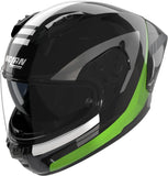 Casque Intégral Speeding Pour Moto Nolan N60-6 Sport Noir / Vert Fluo Contrasto 358 Taille Xxl