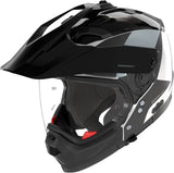 Casque Modulable Travelling Pour Moto Nolan N70-2 X 06 Blanc / Noir / Gris Turbine 349 Taille M
