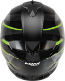 Casque Intégral Speeding Pour Moto Nolan N80-8 Noir / Anthracite / Vert Pulsé Chromé Fervo 354 Taille Xxxl