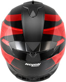 Casque Intégral Speeding Pour Moto Nolan N80-8 Chrome Noir / Rouge Fervo 355 Taille S