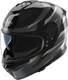Casque Intégral Speeding Pour Moto Nolan N80-8 Noir / Anthracite / Argent Chromé Fervo 356 Taille S