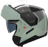Casque Modulable Travelling Pour Moto Nolan N90-3 06 Noir / Gris Vert Verniciatura Speciale 349 Taille S