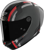 Casque Intégral Speeding Pour Moto Nolan X-804 Rs Ultra Carbon Carbon / Noir / Rouge / Anthracite Gemini 365 Taille Xxxl