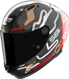 Casque Intégral Speeding Pour Moto Nolan X-804 Rs Ultra Carbon Carbon / Rouge / Or Sbk 360 Taille Xxxl