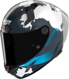 Casque Intégral Speeding Pour Moto Nolan X-804 Rs Ultra Carbon Bleu Liquido / Checa Checa 30Th Anniversary Special Edition 355 Taille Xxxl