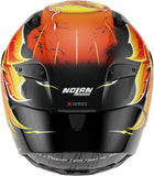 Casque Intégral Speeding Pour Moto Nolan X-804 Rs Ultra Carbon Carbon / Rouge / Orange / Jaune Replica Iannone 368 Taille Xxxl