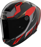 Casque Intégral Speeding Pour Moto Nolan X-804 Rs Ultra Carbon Carbone / Rouge / Gris / Or Lesmo 362 Taille Xxxl