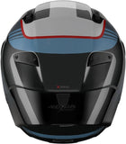 Casque Intégral Speeding Pour Moto Nolan X-804 Rs Ultra Carbon Carbone / Bleu Foncé / Bleu Clair / Rouge Piega 366 Taille S
